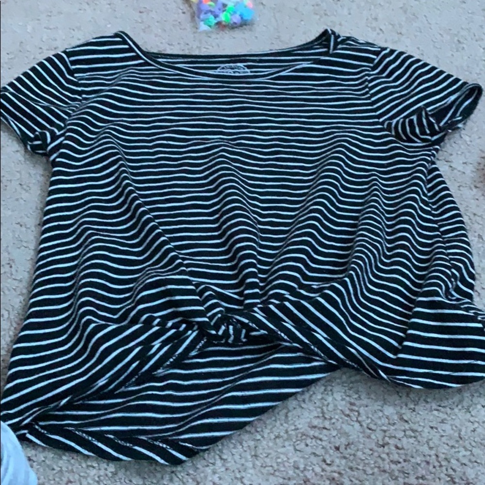 Black and white shirt